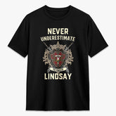 Lindsay Weathered Tartan Crest 2D T-shirt - Never Underestimate Style